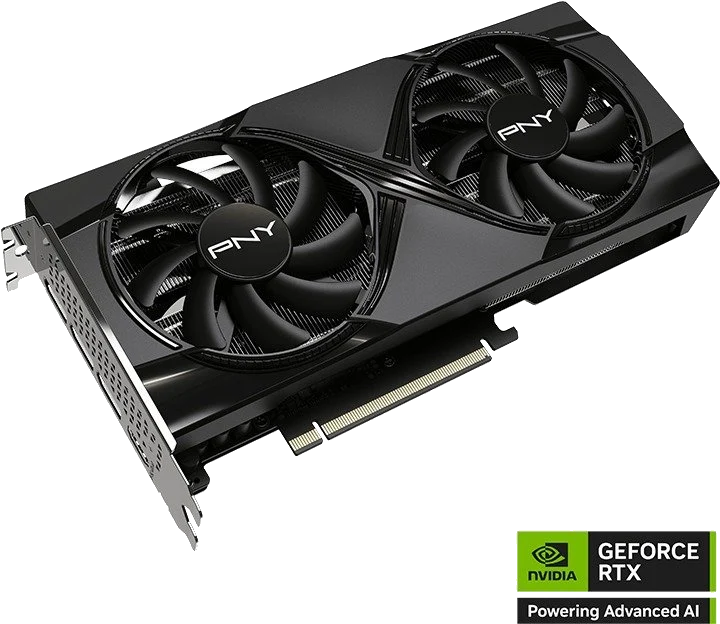 PNY nVIDIA Geforce 5060TI 16GB Overclocked Dual Fan DLSS 4 3DP+HDMI – תמונה 3