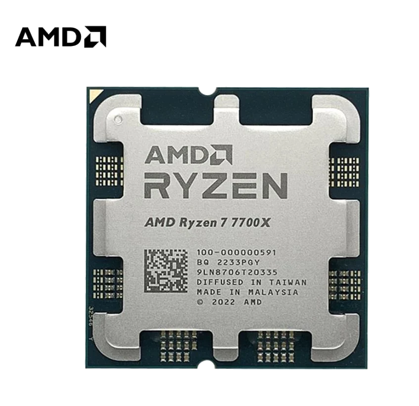 AMD RYZEN 7 7700X X8 4500Mhz 32MB Socket AM5 Tray