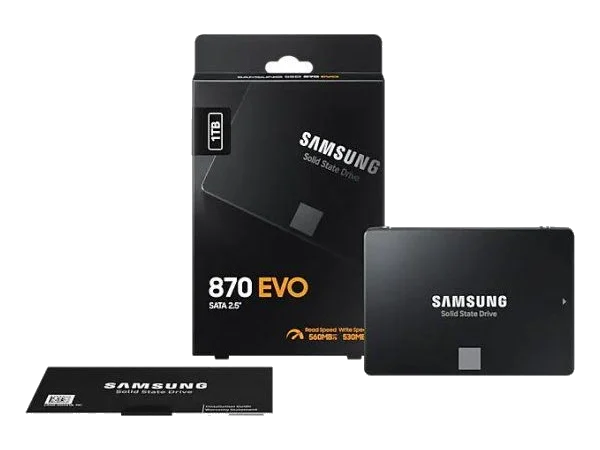 דיסק קשיח Samsung® 870 EVO Series MZ-77E1T0BW 1000GB SSD SATA III