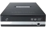SAMSUNG Extenal DVD+-RW S204S X20 Lightscribe + SOFTWARE BLACK USB2