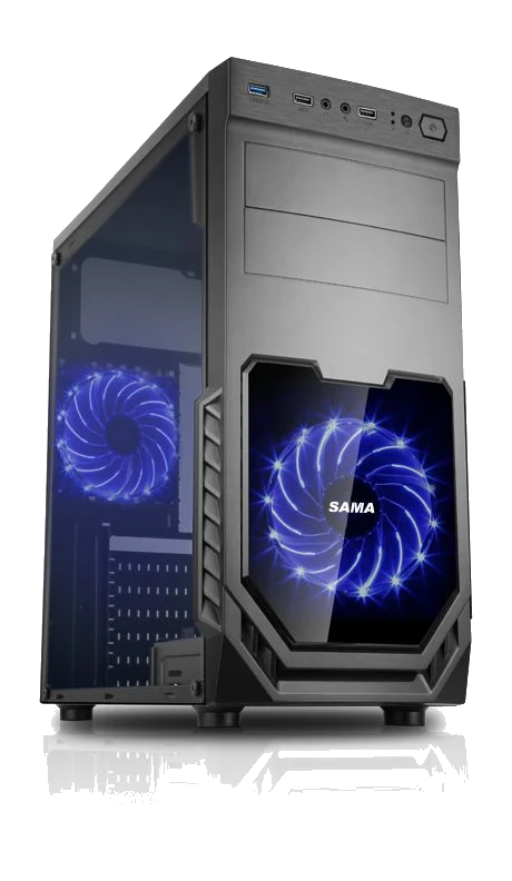 מחשב גיימינג שולחני AMD® RYZEN 5 6x 5500 + ASROCK A520+ SSD 500GB NVME + 16384MB + GF-RTX3060 12288MB