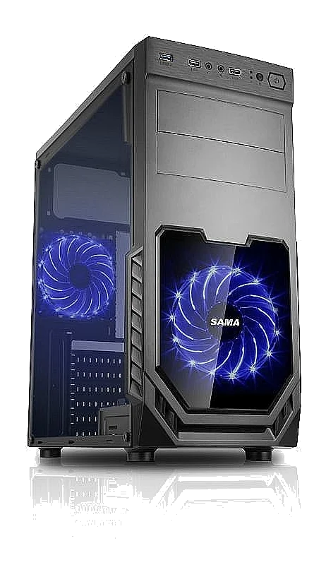 מחשב גיימינג שולחני AMD® RYZEN 5 6x 5500 + ASUS / GIGABYTE A520+ SSD 1000GB NVME + 16384MB + GF-RTX5050 8192MB