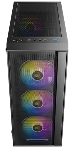 מחשב גיימינג שולחני AMD® Ryzen® 7 8x 7800X3D + ASROCK B840 + SSD 500GB NVME +32768MB DDR5 +GF-RTX5070TI 16384MB
