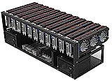 מחשב לכריית מטבעות קריפטוגרפיים Intel® Core Pentium® 2x G4400 + B250 + 240GB SSD + 8192MB + 12X RTX A5000 1250Mh/s