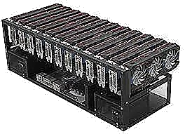 מחשב לכריית מטבעות קריפטוגרפיים Intel® Core Pentium® 2x G4400 + B250 + 240GB SSD + 8192MB + 12X RTX 4060 408Mh/s