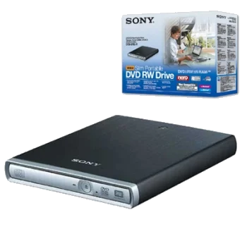 SONY Extenal Slim DVD+-RW X8 DRX-S70R-U + SOFTWARE BLACK USB2