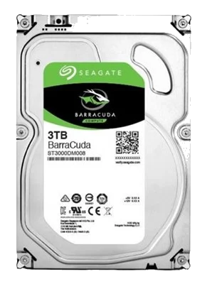 כונן קשיח Seagate Barracuda® 3000GB SATA III ST3000DM008 64MB