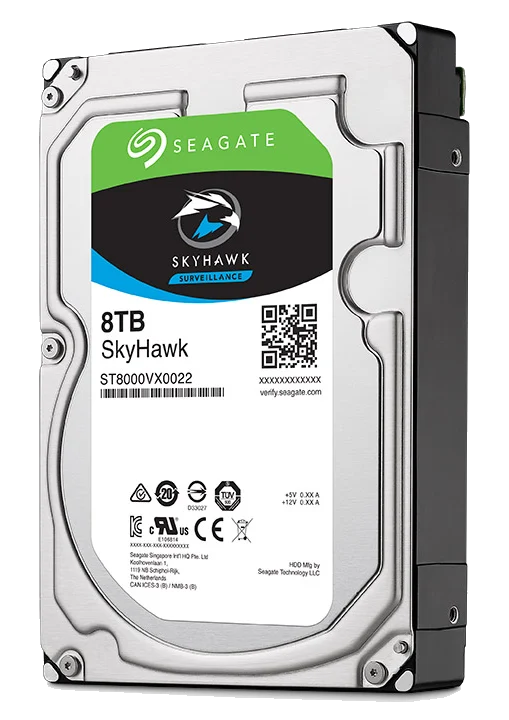 כונן קשיח Seagate SkyHawk® 8000GB SATA III ST8000VX0022 256MB