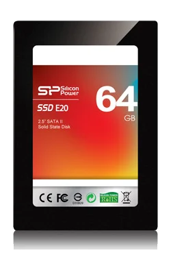 דיסק קשיח Silicon Power® E20 64GB SSD 2.5" 34nm SATA2