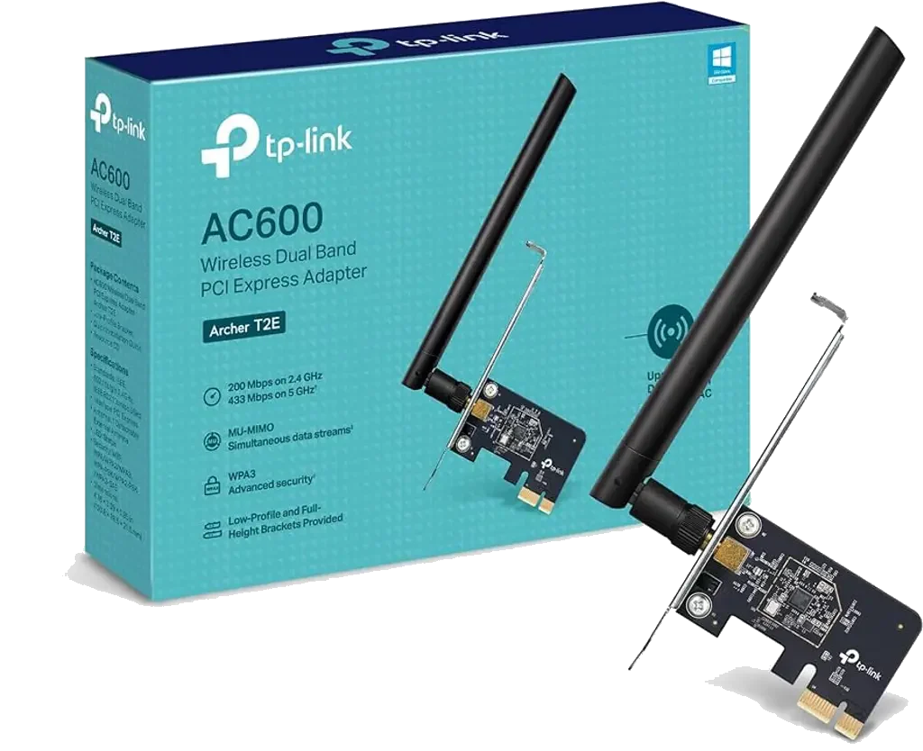 כרטיס רשת TP-Link AC600 WiFi Dual Band PCIe Archer T2E