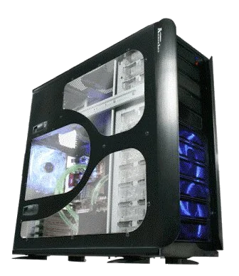 Thermaltake ARMOR LCS (LIQUID COOLING SYSTEM) BLACK (VD4000BWS) ALUMINUM + WINDOW,Tool-free, no PSU,120mm Fan, USB2.0, Audio & speaker