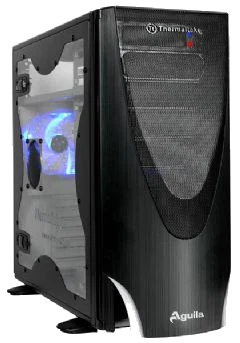 Thermaltake AGUILA Black+ WINDOW ,Tool-free, no PSU,120mm Fan, USB2.0, Audio & speaker