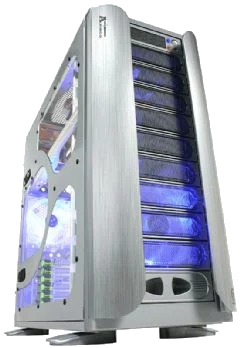Thermaltake ARMOR ALUMINUM SILVER ,Tool-free, no PSU,120mm Fan, USB2.0, Audio & speaker