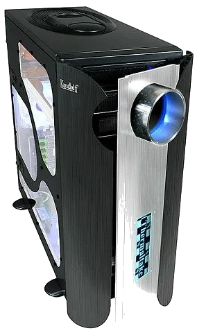 Thermaltake KANDALF BLACK + Window ,Tool-free, no PSU,120mm Fan, USB2.0, Audio & speaker