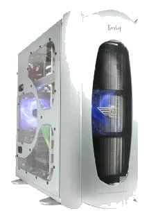 Thermaltake KANDALF SILVER + Window ,LCS (LIQUID COOLING SYSTEM)Tool-free, no PSU,120mm Fan, USB2.0, Audio & speaker