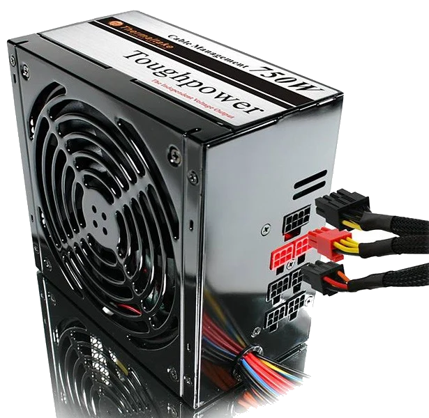 ספק Thermaltake THOUGHPOWER 1200W ,100A/12V,2.2 VER,140mm Silent FAN,EPS12V,2X PCI-E A.PFC