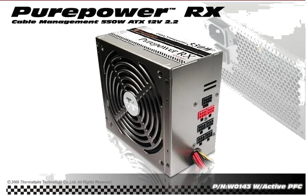 ספק Thermaltake TR2 RX 500W 140mm/PCI-E/SATA/DUAL 12V RAILS/ P.PFC CABLE MANAGEMENT