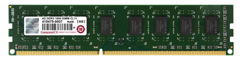 Transcend JetRAM DDR3 PC-12800 1600MHZ 4096MB CL11