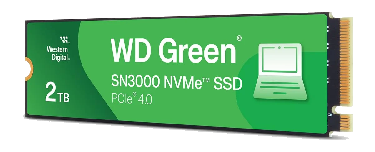 דיסק קשיח Western Digital® 2000GB NVME Green SN3000 Gen4 x4 PCIe
