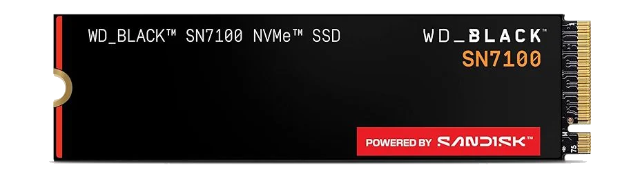 דיסק קשיח Western Digital® 500GB NVME Black SN7100 R/W 7250/6900 MB/s Gen4 x4 PCIe