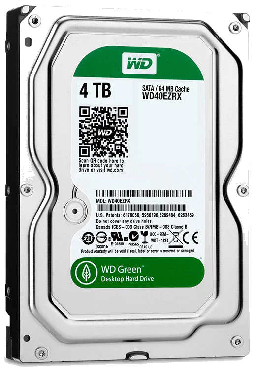כונן קשיח WD Caviar® SE SATA II/III WD40EZRX 4000GB 64MB Western Digital