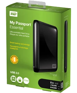 דיסק קשיח Western Digital WDBACX0010BBK-EESN Passport Drive 1000GB