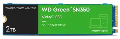 דיסק קשיח Western Digital® 2000GB NVME Green SN350 Gen3 x4 PCIe