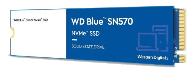 דיסק קשיח Western Digital® 500GB NVME Blue SN570 Gen3 x4 PCIe