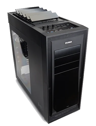 ZALMAN™ H1 ATX Full Tower Black ,Tool-free, no PSU, + FAN CONTROLER 1X 20CM FAN & 3X12CM FAN , USB2.0/3.0, Audio