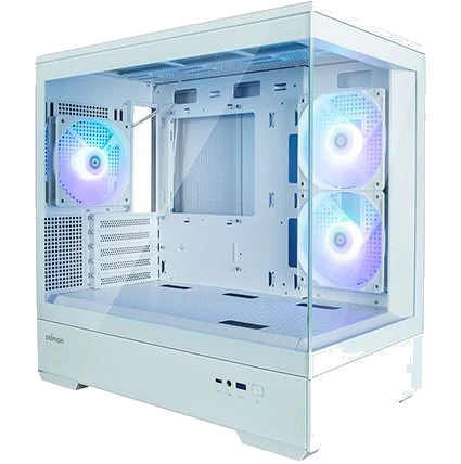 ZALMAN™ MID TOWER P30 White ,Tool-free, no PSU, 3X 120mm RGB FAN , USB2.0/3.0, Audio