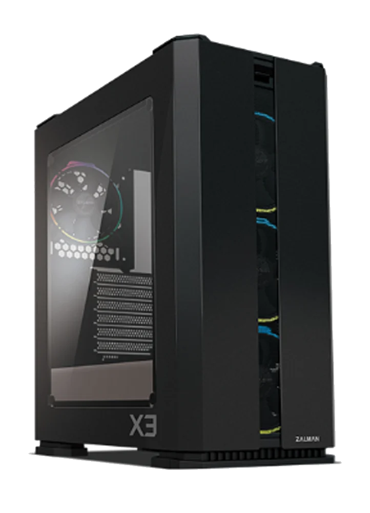 ZALMAN™ ZALMAN MID TOWER X3 Black ,Tool-free, no PSU, 3X 120mm RGB FAN , USB2.0/3.0, Audio