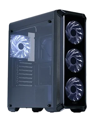 ZALMAN™ i3 EDGE ATX Mid Tower Black ,Tool-free, no PSU, 4X120MM LED FAN, USB2.0/3.0, Audio