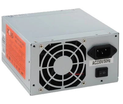 ספק כח ZEUS MAX 520W 80MM FAN 20+4 PIN +SATA POWER