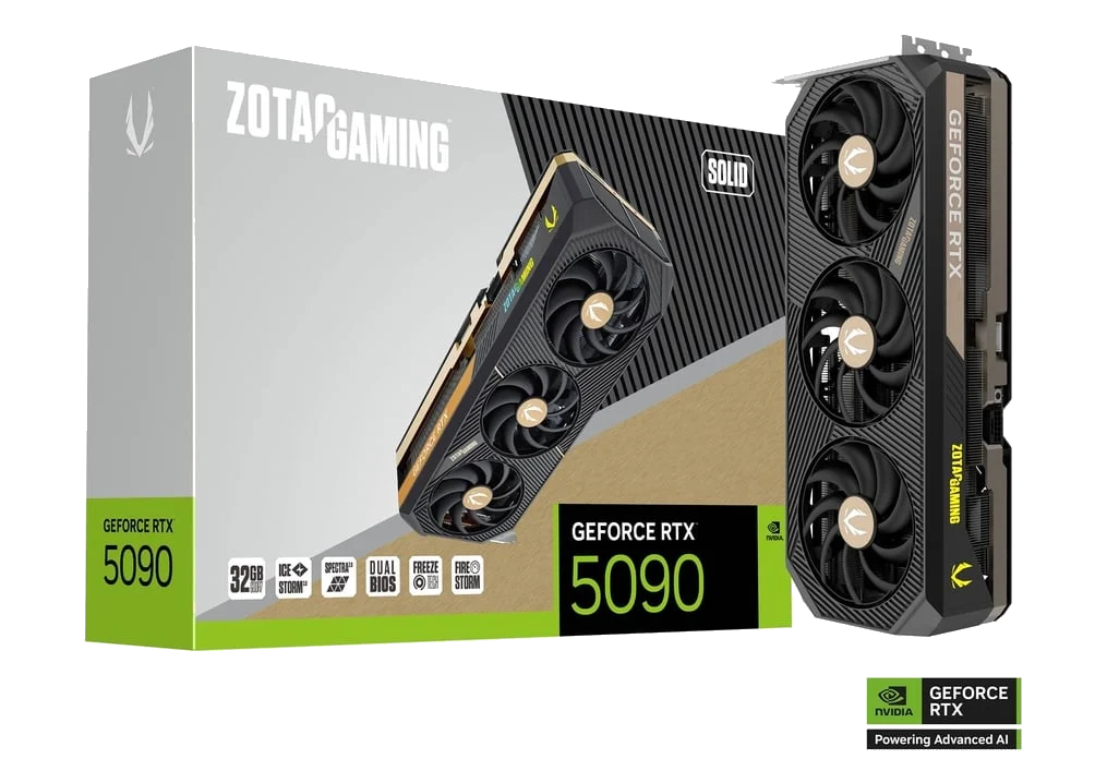 ZOTAC GAMING nVIDIA Geforce 5090 32GB GDDR7 SOLID Triple Fan 3DP+HDMI