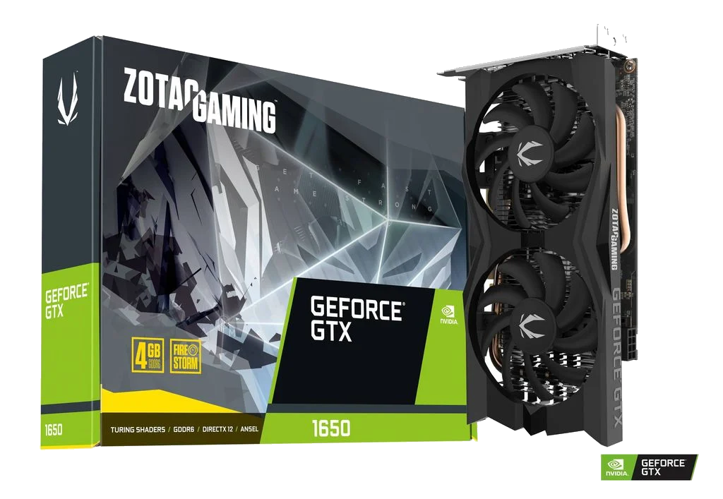 ZOTAC GAMING GeForce GTX 1650 4GB DisplayPort / HDMI, PCI-E