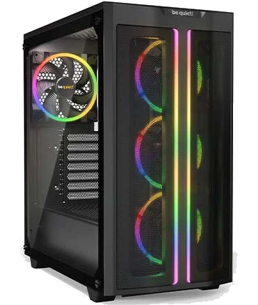 be quiet! PURE BASE 500FX ARGB ,Tool-free, without PSU , 4X120mm Fan, USB3.0+TYPE C, Audio & speaker
