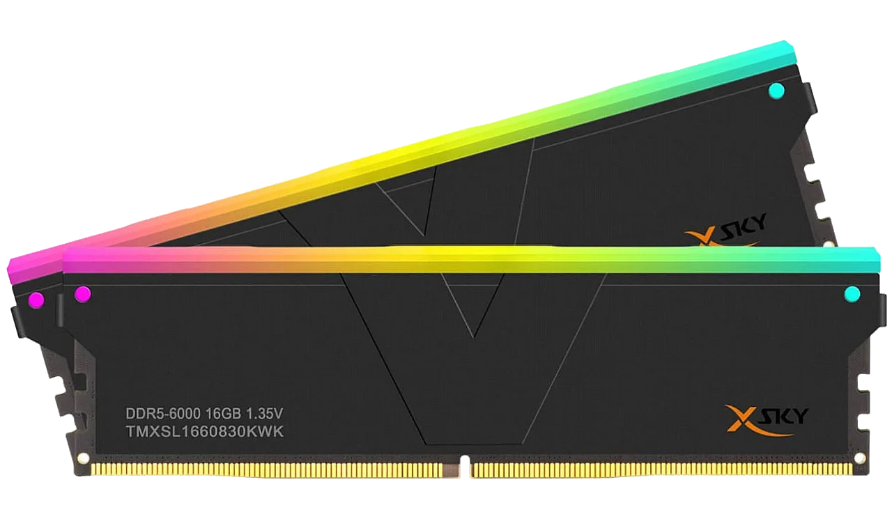 V-COLOR Manta XSky® Black RGB 32GB 2X16GB 6400MHZ DDR5 CL32